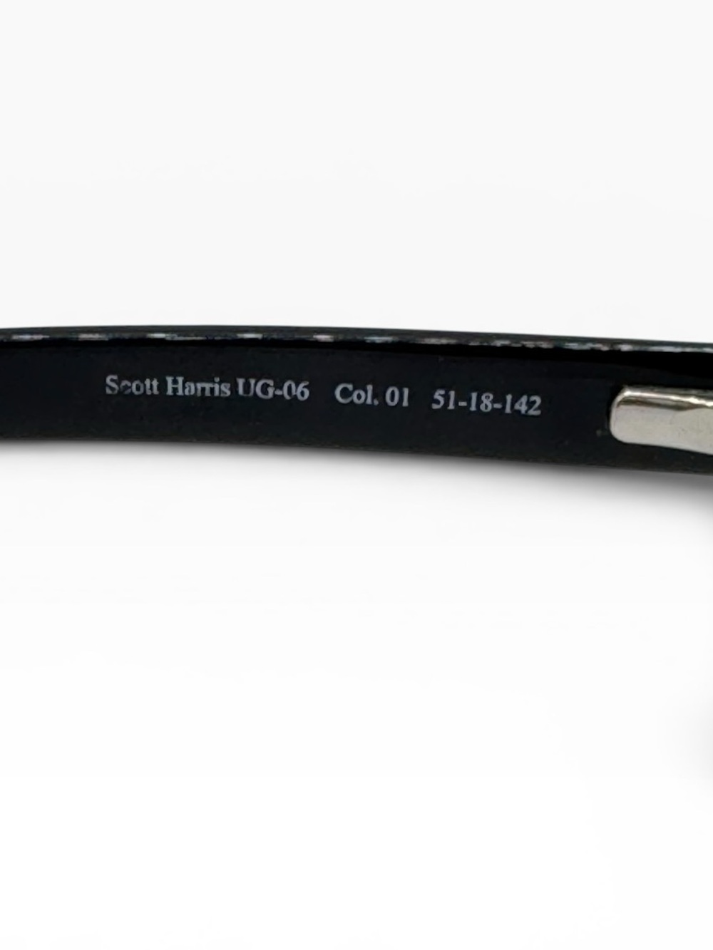 Scott Harris Underground Europa UG-06 Black Acetate Eyeglass Frames 51-18-142 - Picture 8 of 9